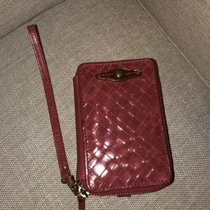 ELLIOTT LUCCA RED LEATHER WALLET